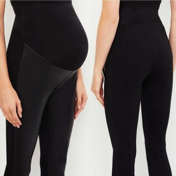 NWT Jessica Simpson Skinny Faux-Leather Maternity Pants - Picture 4 of 5